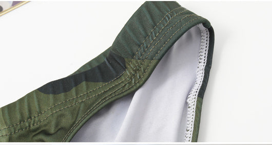Calzón Triangular de Seda Helada con Diseño Camuflaje - Image 9