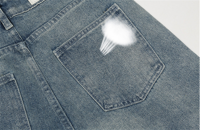 Jeans con Botones Estampados y Puños con Cierre - Image 4