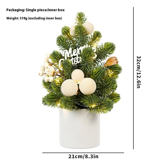 Adornos Navideños LED Piñas de Pino Miniatura Norbison para Árbol de Escritorio - Image 7