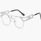 Gafas Retro Marco Metálico Redondo Tinta