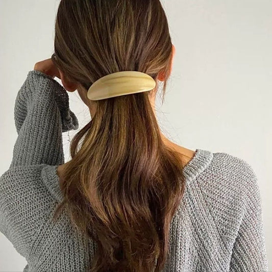 Pinzas Ovaladas Semirrecogido - Clips de Cabello Elásticos para Medio Recogido