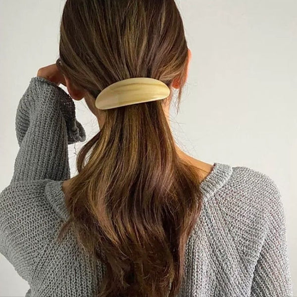 Pinzas Ovaladas Semirrecogido - Clips de Cabello Elásticos para Medio Recogido