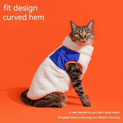 Chaleco Térmico de Cuello Alto para Gatos - Abrigo Invertido Terciopelo Invierno - Image 3