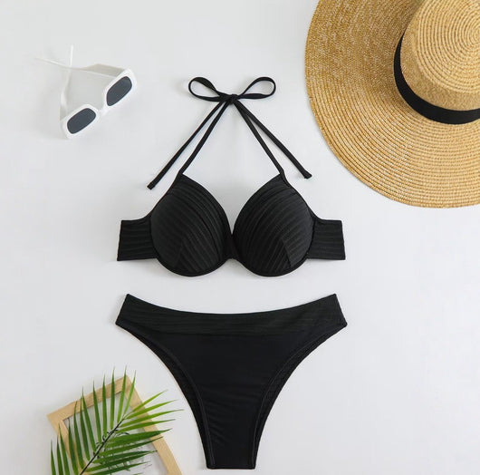 Bikini Casual Multicolor de Talle Alto para Mujer - Image 2