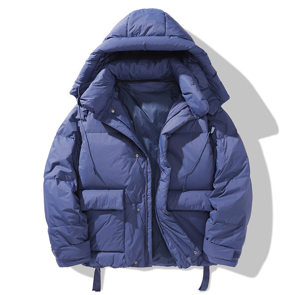 Chaqueta de Plumón Estilo Utilitario para Hombre Talla Grande