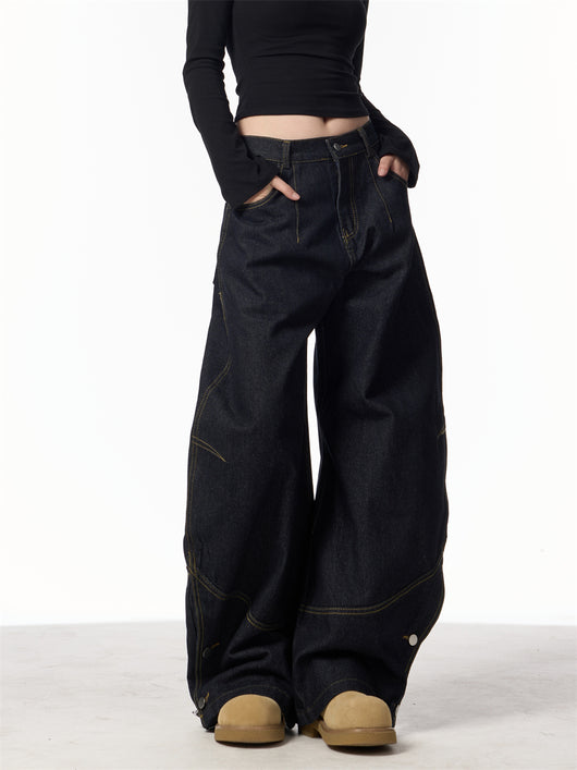 Pantalones Anchos Retro Primavera - Image 9