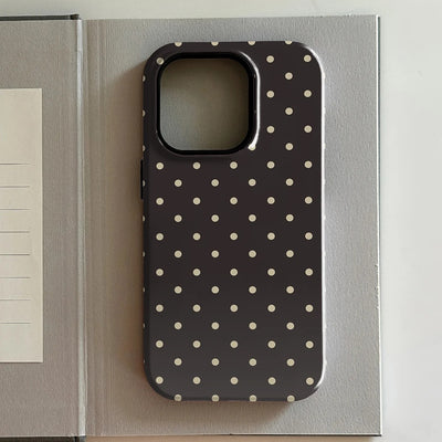 Funda para Celular Lunares Marrón y Rojo Lujo - Image 14