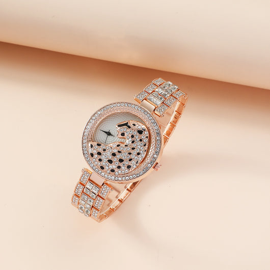 Reloj de Acero Inoxidable con Diamantes y Esfera Grande - Diseño Minimalista - Image 11