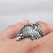 Anillo de Acero Inoxidable Personalizado con Cuervo para Hombre