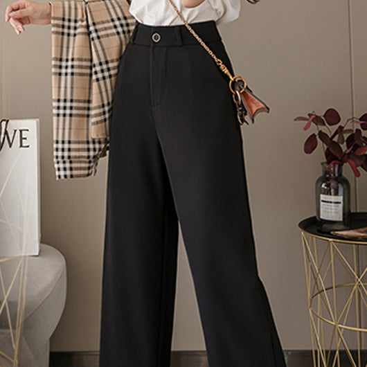 Pantalón de Lino Ancho Fluido para Mujer - Diseño Drapeado Verano - Image 4