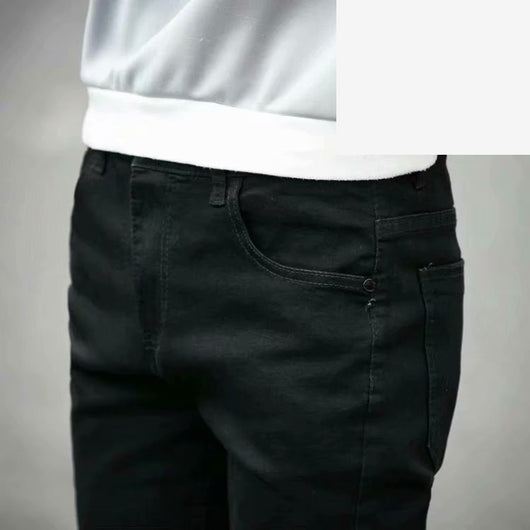 Pantalones Vaqueros Gruesos Forrados de Terciopelo para Hombre - Tendencia Juvenil Otoño Invierno - Image 10