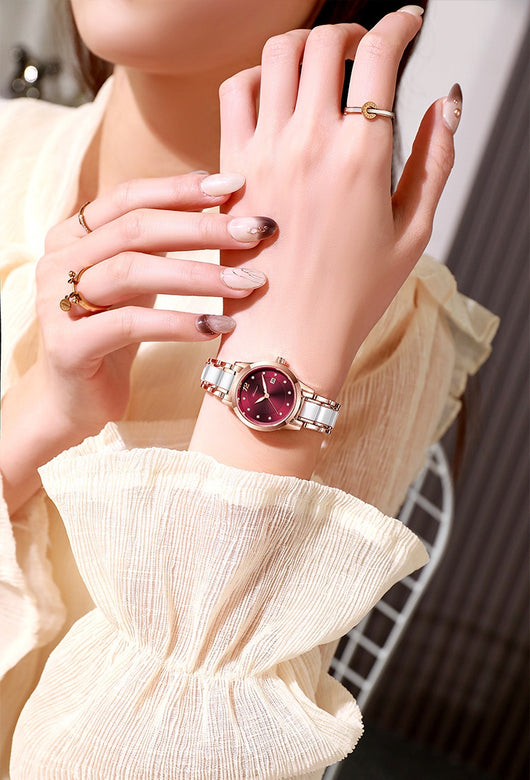 Reloj Elegante para Mujer Cerámica Resistente al Agua Diseño Minimalista - Image 24
