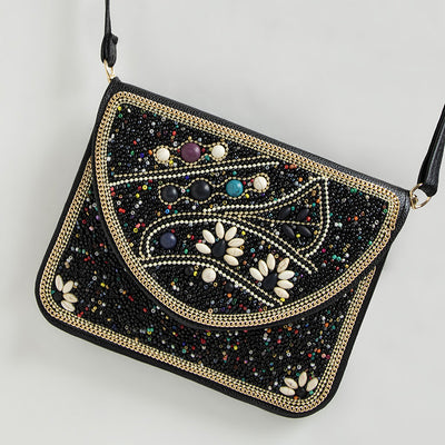 Bolso Bohemio Étnico con Cuentas y Compartimiento para Teléfono - Image 14