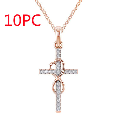 Dije de Cruz de Ocho Caracteres en Aleación - Image 10