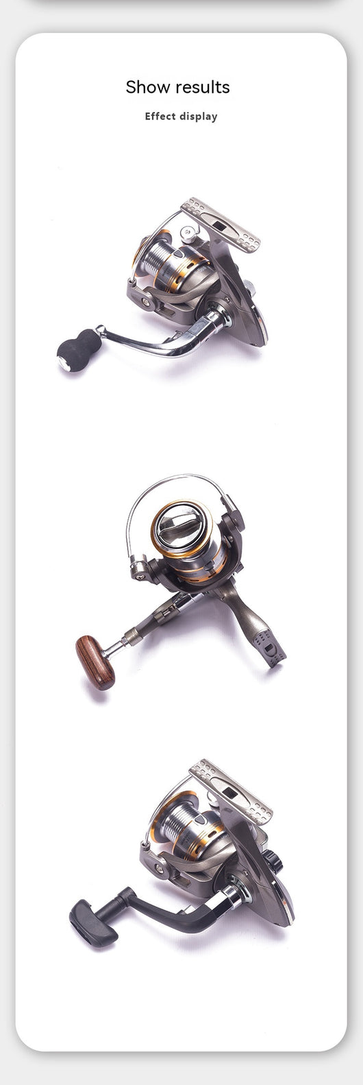 Carrete de Pesca Metálico con Manija Plegable y Brazo Balancín - Image 12