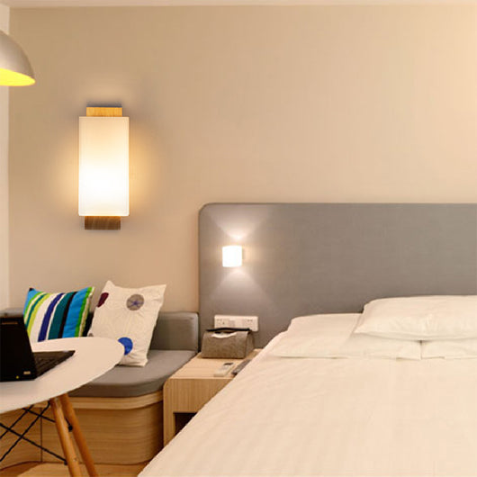Lámpara de Pared Japonesa Minimalista en Madera Maciza - Image 4