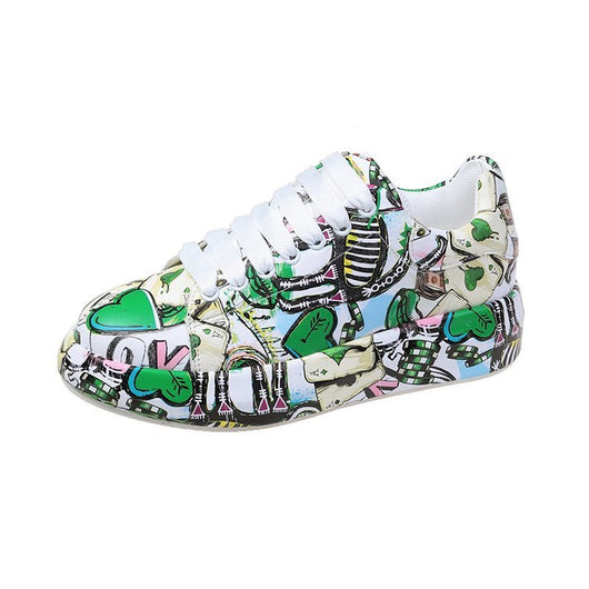 Tenis Plataforma Casual para Mujer con Diseño Pintado - Image 3