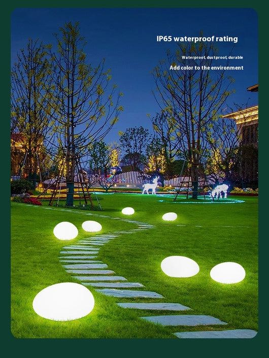 Lámpara Solar Decorativa de Piedra con Luz Luminiscente para Jardín - Image 12