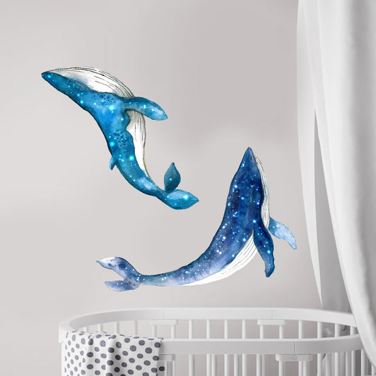 Adhesivo Ballena Estrellada para Cuarto Infantil - Decoración Mural Temática Marina - Image 2