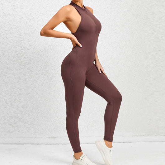 Jumpsuit de Yoga Aéreo con Cierre para Mujer - Image 30