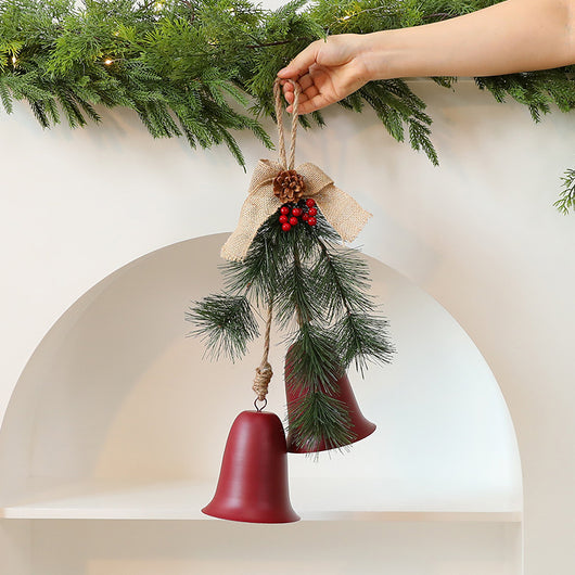 Pequeño Colgante Campana de Terciopelo con Moño - Image 3