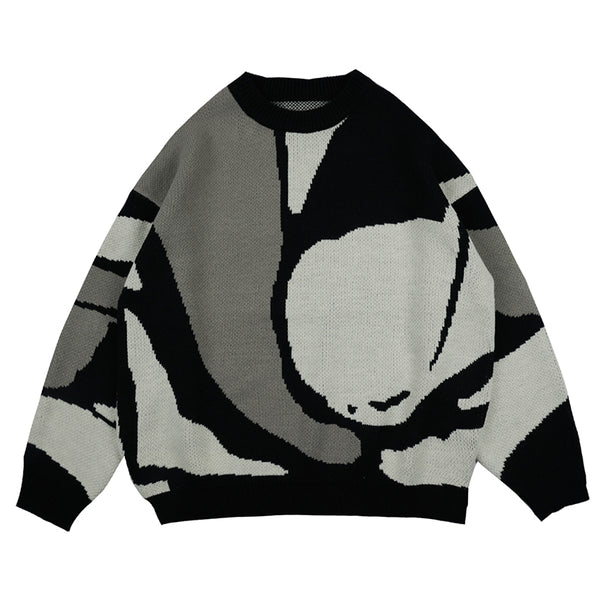 Suéter Holgado Cuello Redondo Tejido para Hombre y Mujer