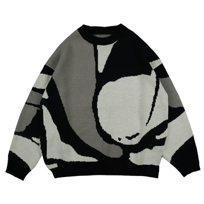 Suéter Holgado Cuello Redondo Tejido para Hombre y Mujer