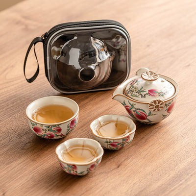 Juego de Té Viajero Horno Ru Nueve Melocotones