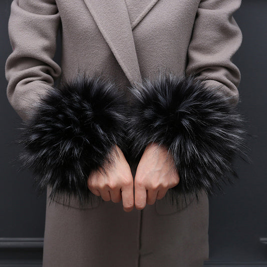 Chaqueta Mujer con Mangas Peludas Cortavientos - Image 2