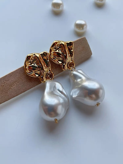 Aretes de Plata Brillante Forma Irregular - Image 10