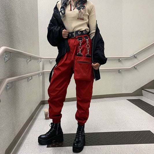 Overol Talle Alto con Cadena Metálica Desmontable - Estilo Street Wear
