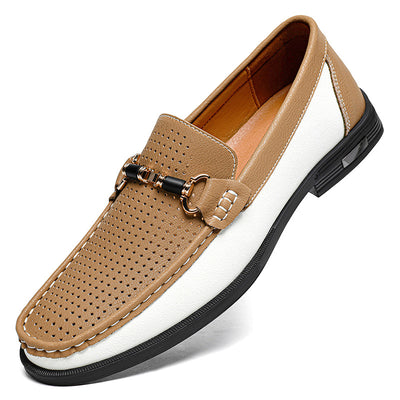 Mocasines de Cuero Genuino para Hombre Talla Grande 47 - Zapatos Casuales Cómodos - Image 7