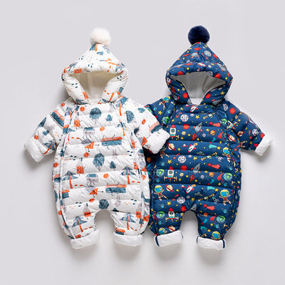 Mameluco Acolchado con Plumón para Bebé - Diseño Impreso