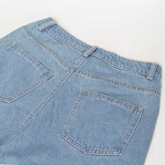 Jeans Rectos Cintura Alta con Degradado Tie Dye - Image 4