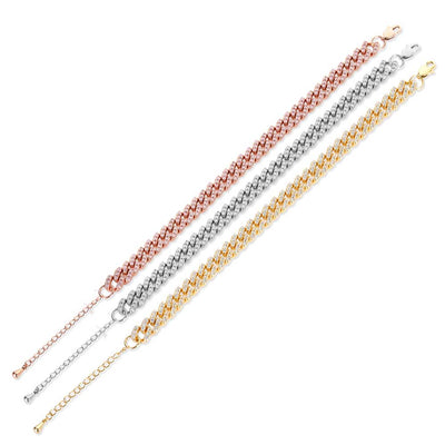 Pulsera Tobillera de Cadena Cubana 9mm con Broche Carácter Japonés - Image 8