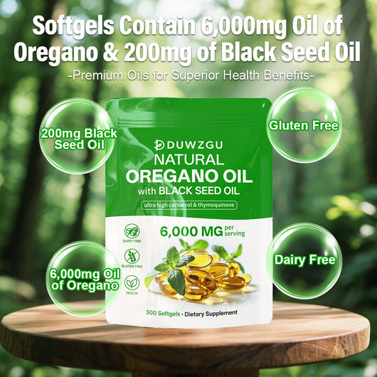 Aceite de Orégano 180 Cápsulas Blandas - Suplemento Natural Premium