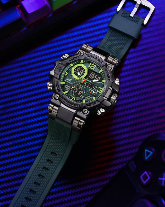 Reloj Deportivo Multifunción Dual Display en Aleación Multicolor - Image 17