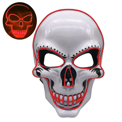 Máscara de Calavera LED Luminosa para Halloween - Image 9
