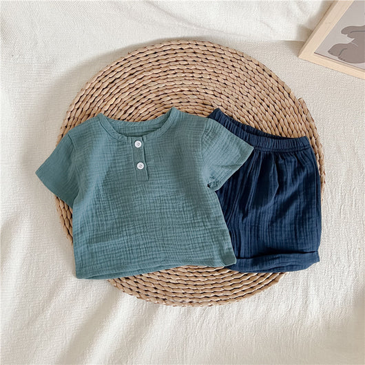 Conjunto de Algodón para Bebé - Playera y Shorts Unisex - Image 2