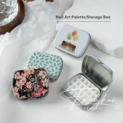 Paleta de Manicura Acuarela Portátil 24 Colores en Caja de Metal - Image 43
