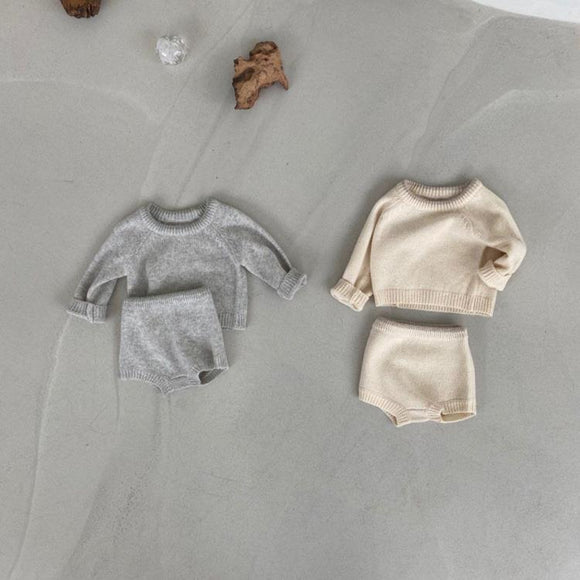Conjunto de Sweater, Top y Shorts para Bebé