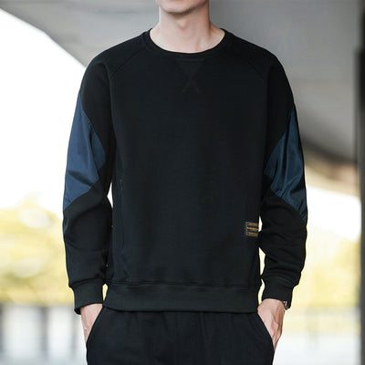 Playera Holgada de Algodón con Cuello Redondo y Manga Larga para Hombre - Image 10