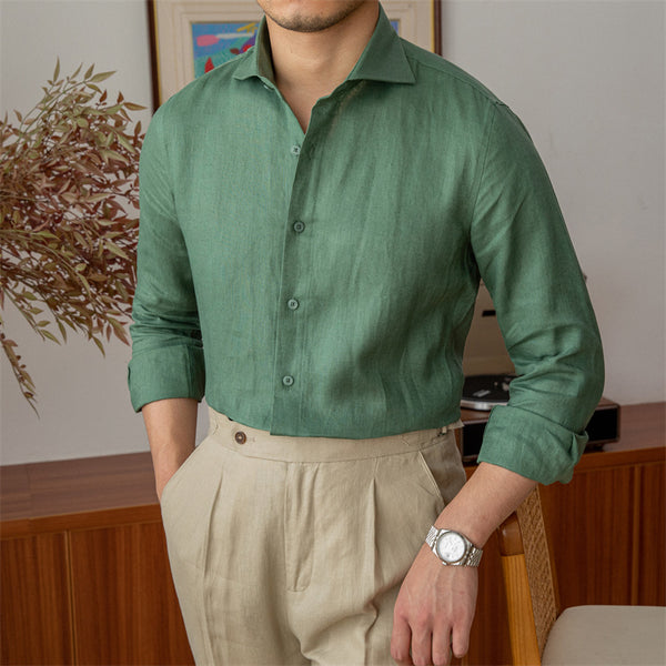 Camisa Larga de Lino Transpirable - Diseño Elegante y Fresco