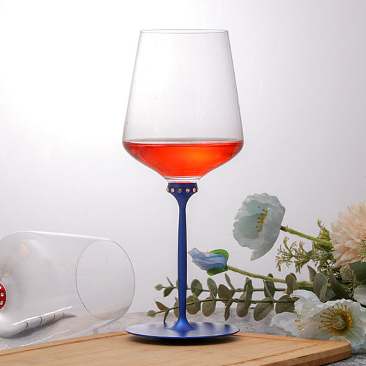 Copa de Vino Cristal Rojo Diseño Artístico Danzante - Image 9