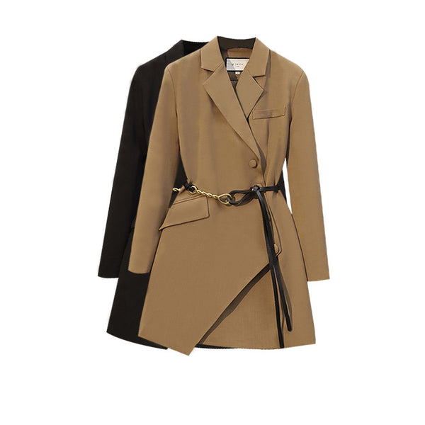 Blazer Ajustado de Cintura Marcada para Mujer