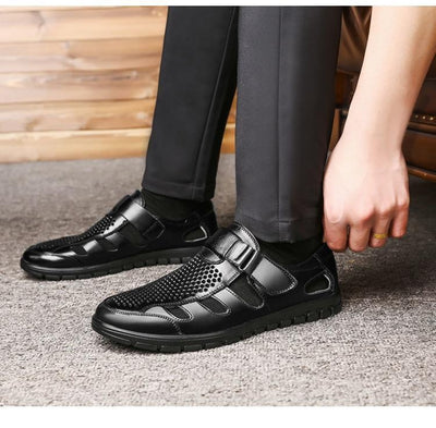 Sandalias de Cuero Perforadas para Hombre - Estilo Ejecutivo Casual - Image 15