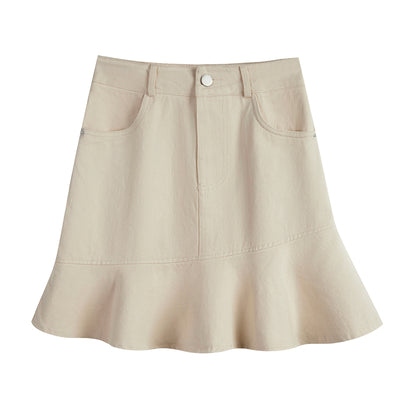 Falda Fishtail Slim con Costuras Decorativas para Mujer - Image 11