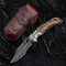 Knife With Leather Sheath