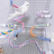Percha Cuerda Multicolor Flexible para Jaulas de Aves - Accesorio Escalable