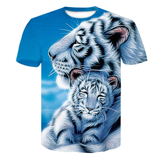Camiseta Estampado 3D Águila, Lobo y León - Image 3